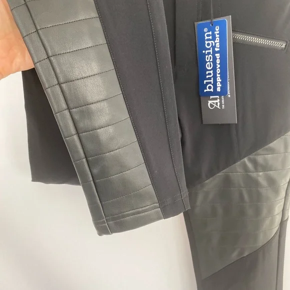 NWT Alp N Rock Sloan Leather Moto Leggings Pants $258 Black - Picture 12 of 16